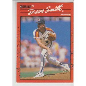Dave Smith 1990 Donruss Multi-Error / No INC. Dot / Wrong Birthplace Variation